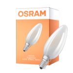 Osram LED Superstar E14 Candle Filament Frosted 3.4W 470lm - 940 Cool White | Best Colour Rendering - Dimmable - Replaces 40W