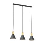 Emibig Pendant Rosa Steel Black | Suitable for 3x E27 - Max 15W