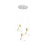 Emibig Pendant Rosa Steel White | Suitable for 3x E27 - Max 15W