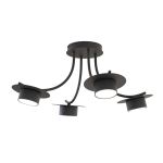Emibig Ceiling Light Enso Steel Black | Suitable for 4x GX53 - Max 12W
