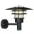 Nordlux Lønstrup 32 Wall Light Metal and Glass Black | 320mm - IP44 - Suitable for E27