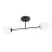 Emibig Ceiling Light Roma Steel Black | Suitable for 2x E14 - Max 10W