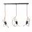 Emibig Pendant Bobi Steel Black | Suitable for 3x E27 - Max 15W