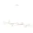 Emibig Pendant Gravity Steel White | Suitable for 8x E14 - Max 10W