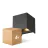 Multipack 4x D'Lite Wall Light Elingen Aluminium Black Up & Down 4.9W 480lm - 830 Warm White | IP65