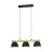 Eglo Pendant Sherburn Steel Wood Black Brown | IP20 - Suitable for 3x E27 