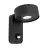 Eglo Wall Light Palosco Steel Black 4W 360lm - 830 Warm White | IP44 - Motion Sensor