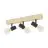 Eglo Ceiling Light Townshend 3 Wood Steel Black | IP20 - Suitable for 3x E27 