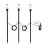 Multipack 3x Eglo Spike Light Zancaro Aluminium Black 1W 130lm - 830 Warm White | IP44