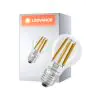 Ledvance Classic Superior LED Bulb E27 Pear Filament Clear 8.2W 1521lm - 827 Extra Warm White | Dimmable - Replaces 100W