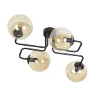 Emibig Ceiling Light Brendi Steel Black | Suitable for 4x E14 - Max 10W