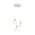 Emibig Pendant Rosa Steel White | Suitable for 3x E27 - Max 15W