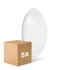 Multipack 5x Ledvance Surface Circular 350 18W 830 1440lm White IP44 | Warm White